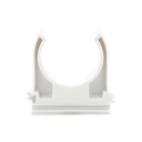 Soporte de presión (Abrazadera), PVC Auto-extinguible, abierto para tubería de 25 mm
