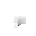 Esquinero interior de PVC auto extinguible,  para canaleta TMK0812 (3 piezas) (5020-02001)