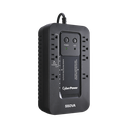 UPS de 550 VA/330 W, Topología Standby con Modo Ahorrador ECO, Entrada 120 Vca NEMA 5-15P, Con 8 Tomas NEMA 5-15R