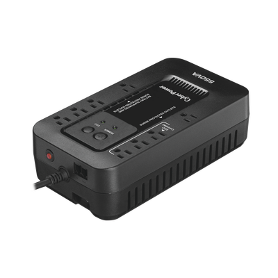 UPS de 550 VA/330 W, Topología Standby con Modo Ahorrador ECO, Entrada 120 Vca NEMA 5-15P, Con 8 Tomas NEMA 5-15R
