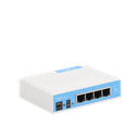 (hAP Lite) 4 Puertos Fast Ethernet y  Wi-Fi 2.4 GHz 802.11 b/g/n