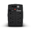 UPS de 900 VA/420 W, Topología Línea Interactiva, Entrada 120 Vca NEMA 5-15P, y 6 Salidas NEMA 5-15R, Con Regulador de Voltaje (AVR)
