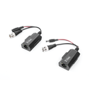 Kit de transceptores activos con conector para alimentación (12V/24Vcc/AC) TurboHD para aplicaciones de video por UTP Cat5e/6 en HD. Distancia de hasta 150 m en 4K
