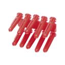 Taquete de 1/4  plástico paquete de 100 piezas para fijar objetos con tornillo en muros y techos de concreto o superficies sólidas, compatible con tornillo TH10X de 10 x 1 1/2"  (1103-03100)