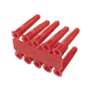 Taquete de 1/4  plástico paquete de 100 piezas para fijar objetos con tornillo en muros y techos de concreto o superficies sólidas, compatible con tornillo TH10X de 10 x 1 1/2"  (1103-03100)