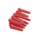 Taquete de 1/4  plástico paquete de 100 piezas para fijar objetos con tornillo en muros y techos de concreto o superficies sólidas, compatible con tornillo TH10X de 10 x 1 1/2"  (1103-03100)