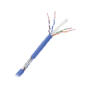 Bobina de cable de 305 metros Cat6+, CM, CALIBRE 23 ALTO RENDIMIENTO, ETL,UL, con garantía de por vida, color azul, super flexible, para aplicaciones de video vigilancia, video HD, y redes de datos. Uso interior.