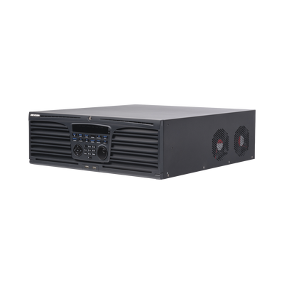 NVR 12 megapixel (4K) / 64 canales IP / Soporta Cámaras con AcuSense  / 16 Bahías de Disco Duro / 2 Tarjetas de Red / Soporta RAID con Hot Swap / HDMI en 4K / Soporta POS