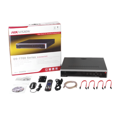 NVR 12 Megapixel (4K) / 32 Canales IP / 16 Puertos PoE+ / Switch PoE 300 mts / HDMI en 4K / Soporta POS