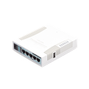 RouterBoard, 5 Puertos Gigabit Ethernet, 1 Puerto USB, WiFi 2.4 GHz 802.11b/g/n, Antena de 2.5 dbi hasta 1W de potencia