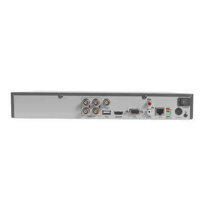 DVR 2 Megapixel / 4 Canales TURBOHD + 1 Canal IP / 1 Bahía de Disco Duro / H.264+ / 1 Canal de Audio / Vídeoanálisis