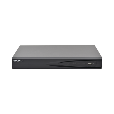 DVR 2 Megapixel / 16 Canales TURBOHD + 2 Canales IP / 2 Bahías de Disco Duro / 1 canal de Audio / H.264+