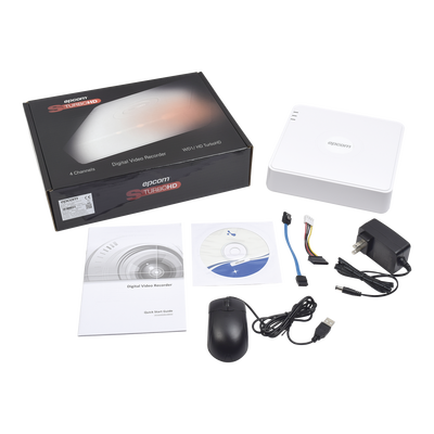 DVR 4 Canales TurboHD + 1 Canal IP/ 2 Megapixel (1080p) lite/ 1 Bahía de Disco Duro / H.264+ / 1 Canal de Audio / Salida de video Full HD