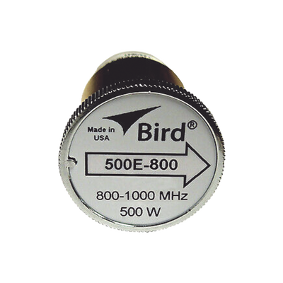 [500E-800] Elemento de 500 Watt en Línea 7/8" para Wattmetro BIRD 43 en Rango de Frecuencia de 800 a 1000 MHz.