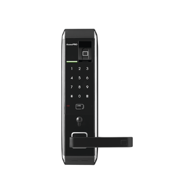[PRO-LOCK-FP] Cerradura inteligente con teclado Touch Screen, Apertura con huella digital/Tarjeta Mifare/Contraseña