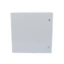 Gabinete de Acero IP66 Uso en Intemperie (600 x 600 x 300 mm) con Placa Trasera Interior Metálica y Compuerta Inferior Atornillable (Incluye Chapa y Llave T).