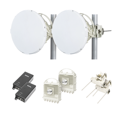 [EH-1200FX-KIT-1FT] Enlace a la velocidad de la fibra, Banda Libre en México, Sin Interferencia, 1 Gbps Reales Full Duplex, 1.2 km