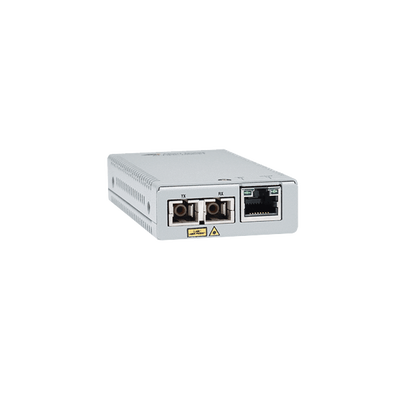 [AT-MMC2000/SC-90] Convertidor de medios Gigabit Ethernet a fibra óptica, conector SC, multimodo (MMF), distancia de 220 hasta 500 m
