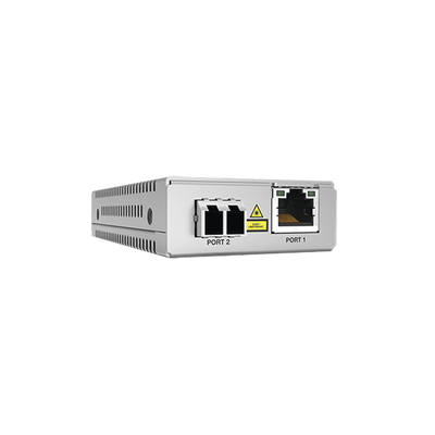 [AT-MMC2000/LC-90] Convertidor de medios gigabit ethernet a fibra óptica, conector LC, multimodo (MMF), distancia de 220 hasta 500 m