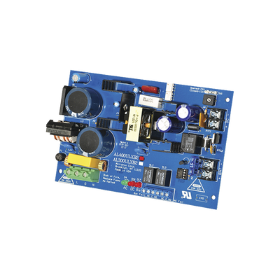 [AL400ULXB2] Fuente de alimentacion tipo tarjeta, salida seleccionable de 4 A@12 y 24 Vcc @ 3 A, capacidad de respaldo, reley de supervision