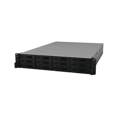 [RS2418RPPLUS] Servidor NAS para rack de 12 bahías / Expandible a 24 bahías / Hasta 288 TB / Doble fuente de poder