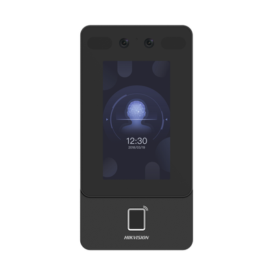 [DS-K1T342EFWX-E1] Terminal Min Moe PoE & WiFi de Reconocimiento Facial y Huella co Lector PROX EM / Exterior IP65  / Hasta 1.5 mts en Lectura de Rostro / Soporta P2P / 1,500 Rostros / 3,000 Huellas / Salida 12 Vcd para Chapa / PoE