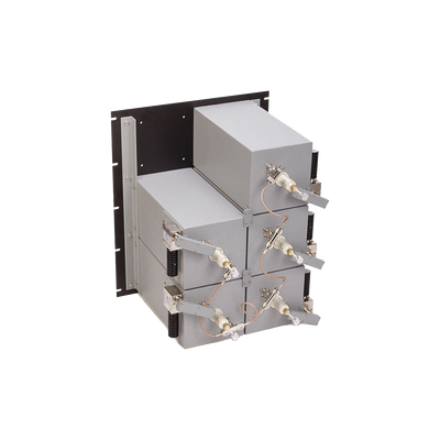 [W6555-2/7CCS] Combinador 440-512 MHz, para 5 Canales, 125 Watt, 200 KHz (min.) de Sep. Tx-Tx, 2 Circ. N Hembra.