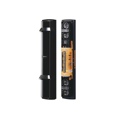 [SL350QDM] Barrera fotoelectrica de 100 metros 4 rayos  4 canales  doble modulación y transmision automatica de potencia del rayo