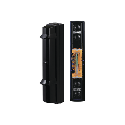 [SL-350QFR(B)] Barrera fotoeléctrica de 100 metros 4 rayos  4 canales / Alimentación por baterías incluidas