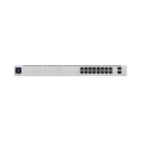 UniFi Switch USW-16-POE Gen2, Capa 2 de 16 puertos (8 puertos PoE 802.3af/at + 8 puertos Gigabit) + 2 puertos 1G SFP, 42W, pantalla informativa