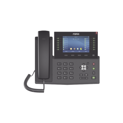 [X7C] Teléfono IP empresarial para 20 lineas SIP, Bluetooth integrado para diademas, PoE y hasta 60 botones DSS con doble puerto Gigabit, soporta recepción de video