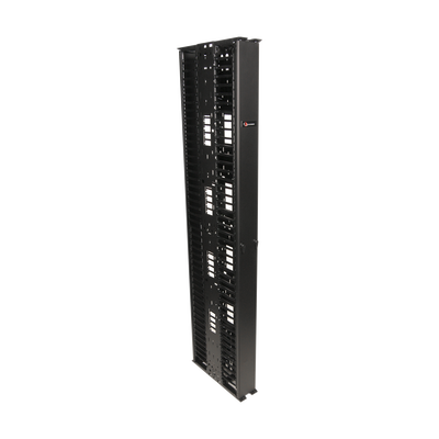 [VCM-10D] Organizador RouteIT Vertical Doble de 45UR, Fabricado en Acero Laminado en Frío 16AWG, 10in (254 mm) de Ancho