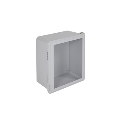 [EF201610-W] Gabinete de Fibra de Vidrio, IP66 para Uso en Interior o Exterior y Puerta Transparente Removible