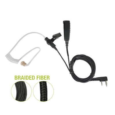 [SPM-2301-BF] Micrófono De Solapa de 2 Cables Fibra Trenzada Serie SPM2300BF Con Conector KENWOOD de 2 Pines