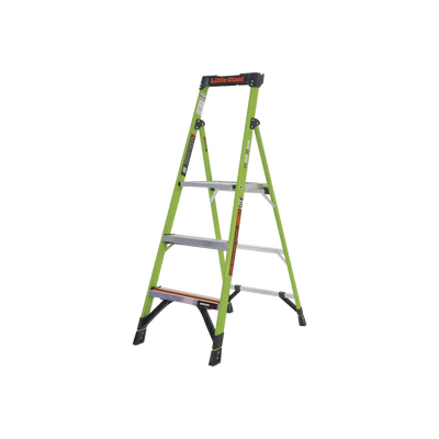 [MIGHTYLITE-5-IA] Escalera de Aluminio + Fibra de Vidrio de 1.5m con Soporte para Herramienta. !La Más Liviana del Mundo! (SKU 15365-001).