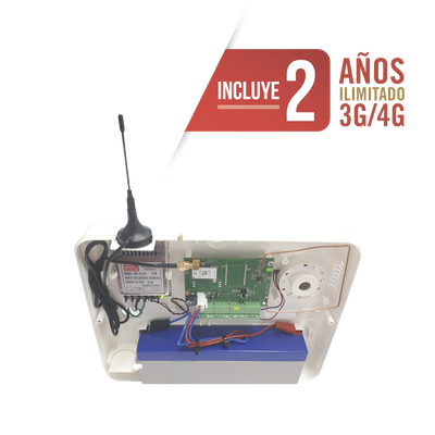 [PRO4G] Panel de Alarma Cloud / 2 Años 3G/4G Ilimitado Incluido  / 32 Zonas Inalámbricas / 8 Zonas Cableadas / Programación 100% vía WEB y APP gratuita.