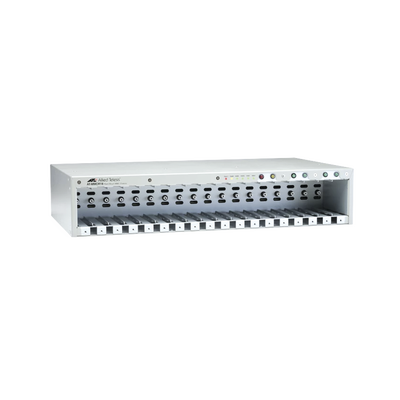 [AT-MMCR18-60] CHASSIS D/18 SLOTS PARA CONVERTIDORES DE MEDIOS SERIE MMC2000, PSU UNIVERSAL