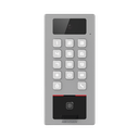 Lector Biometrico con Teclado para Exterior Antivandálico IP65 & IK09 con función de Videoportero Multiapartamento /  Huella, Tarjeta, Código QR, PIN o App HikConnect  / Cámara 2 MP compatible con NVRs / Soporta biom