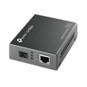 Convertidor Fibra Óptica Monomodo o Multimodo / 1 Puerto SFP 1000 Mbps / 1 Puerto RJ45 10/100/1000 Mbps / Plug and Play