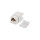 Módulo Jack Keystone Cat5e con Terminación en Ángulo 180 - Color Blanco