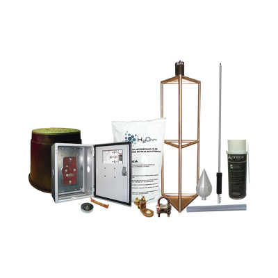 [KITMASTER05T] Kit Pararrayo con Accesorios de Instalación en Torre para Protección de 300 m de Diámetro.e