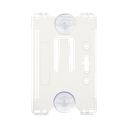 Porta tarjeta de plastico ABS / Transparente / Compatible con tarjetas ACCESSCARDEPC / PROCARDX o Formato CR80