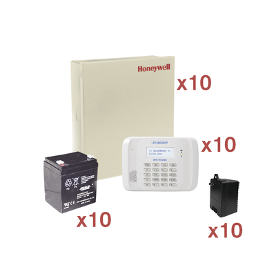 [VISTA48-KIT10] Kit de 10 Paneles de Alarma VISTA48 con Bateria y Transformador