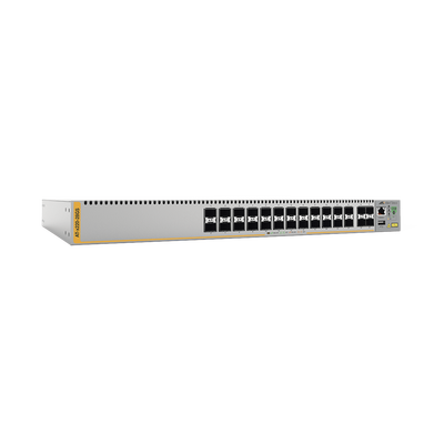 [AT-X220-28GS-10] Switch de fibra óptica capa 3, 28 puertos 100/1000X SFP Gigabit
