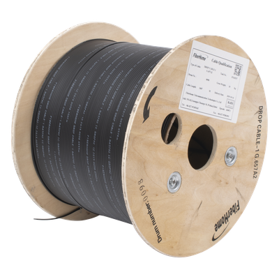 [IC-DROPA2-1C] Cable Drop / Fibra Óptica G.657A2 / 1 Hilo Unifibra / LSZH / 1 km / 2.0x3.0 mm / -20°C a +60°C