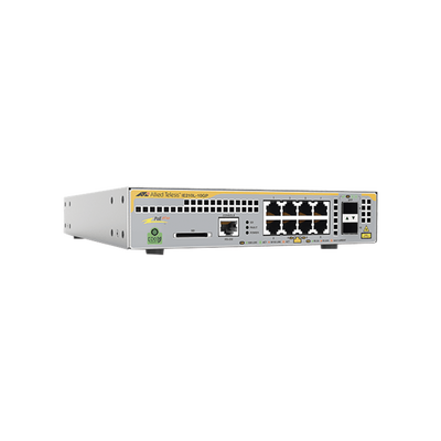 [AT-IE210L-10GP-60] Switch Industrial-Lite PoE+ administrable capa 2 de 8 Puertos 10/100/1000 Mbps + 2 puertos SFP, 124 W