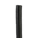 Tubo Corrugado Abierto para Protección de Cables, 1.25 in (31.8 mm) de Diámetro, 15.2 m de Largo, Color Negro