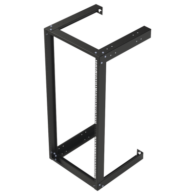[LP-RAP-1924] Rack Abierto de 19" para Montaje en Pared de 24 Unidades.