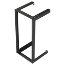 Rack Abierto de 19" para Montaje en Pared de 24 Unidades.
