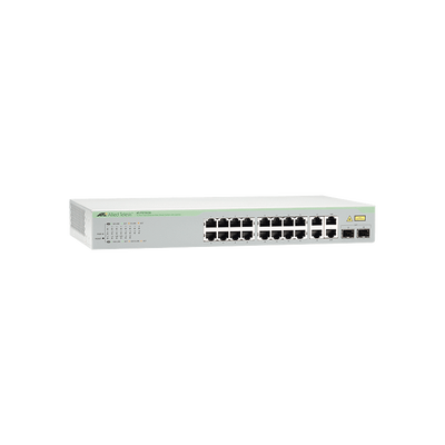 [AT-FS750/20-10] Switch WebSmart de 16 puertos 10/100 Mbps + 2 puertos 10/100/1000 Mbps + 2 SFP Gigabit Combo